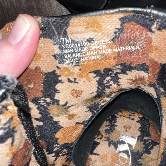 Korks Platform Clog Boots Sz 7 Black faux Leather Y2k Chunky High Block Heel - Picture 6 of 6